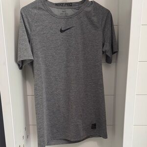 Nike Gray Dri-FIT Short Sleeve Training Tee